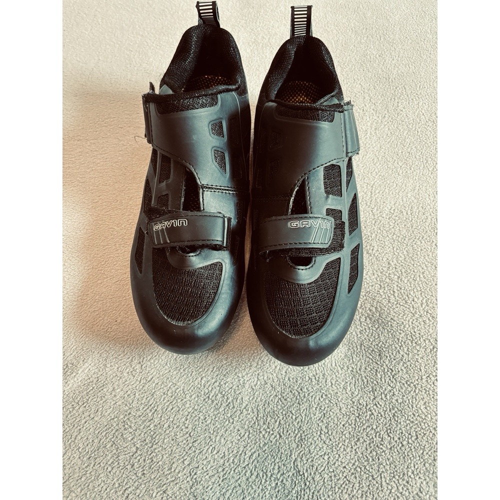 Gavin Road Cycling Shoes 3 Bolt Cleat Compatible Shimano SPD-SL Size EU 39 Black